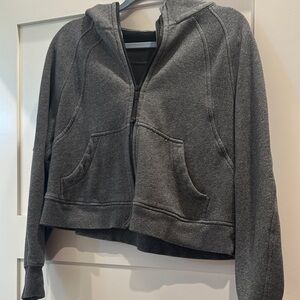 Lululemon Gray Women's crop Hoodie Jacket M/L